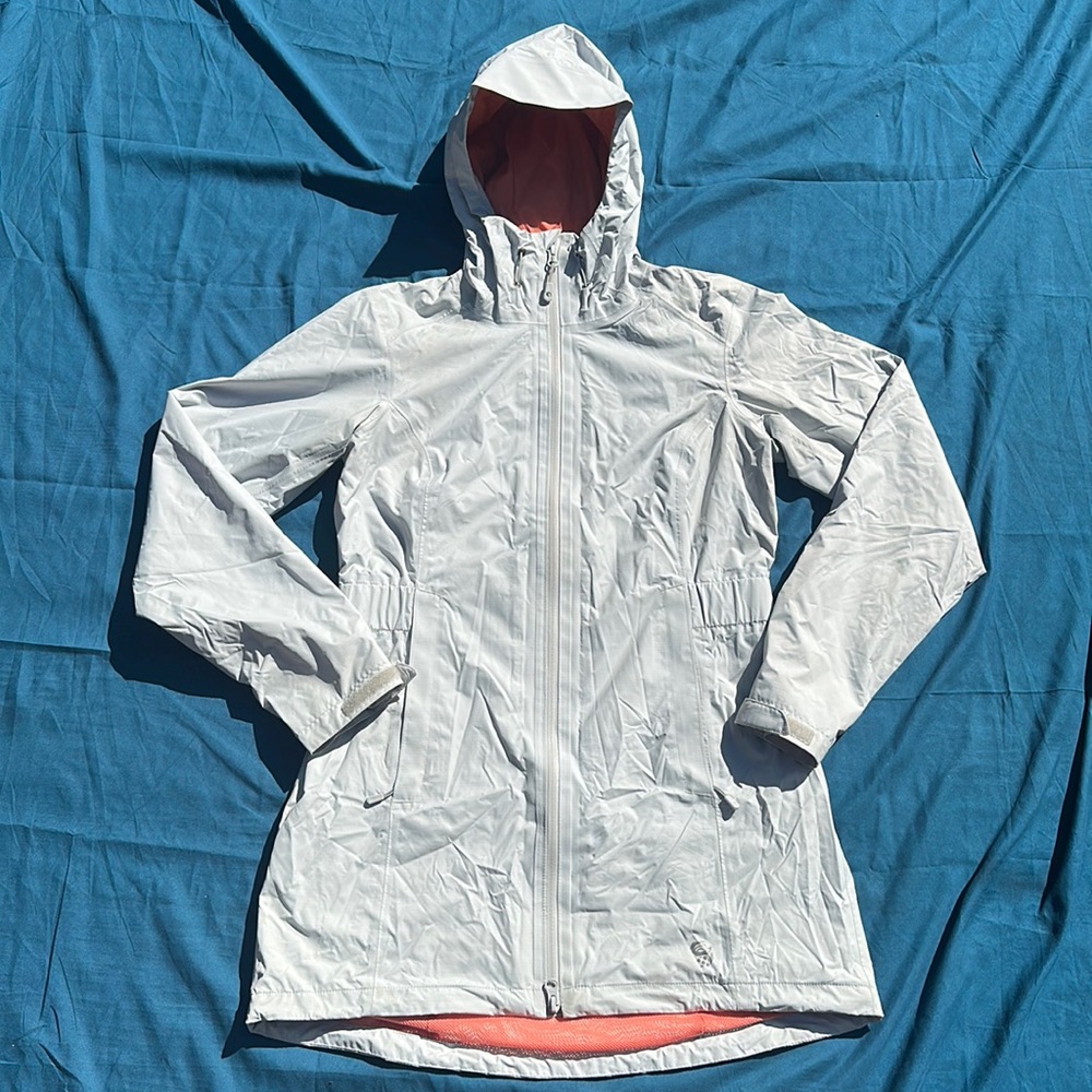 Mountain Hardware Outer Shell Rain Jacket White W… - image 1